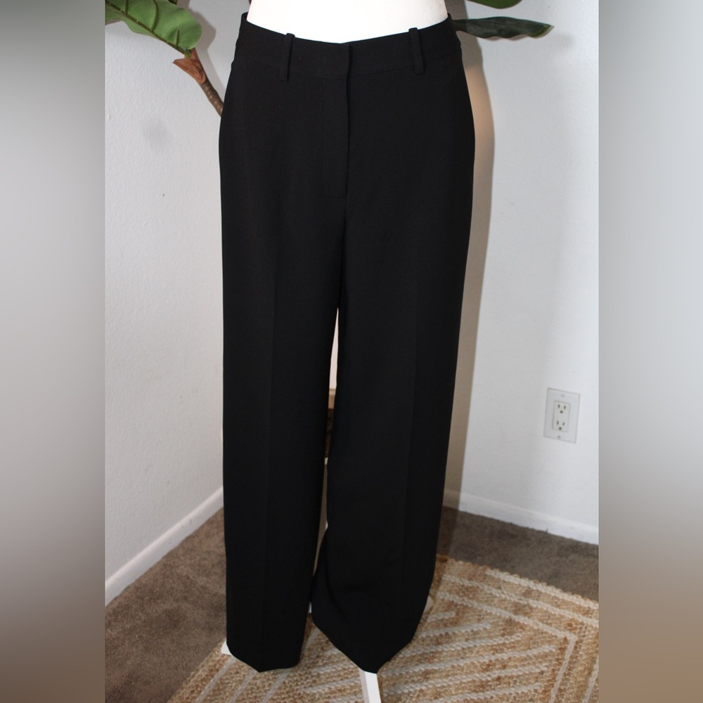 Theory Black Wide-Leg Trousers